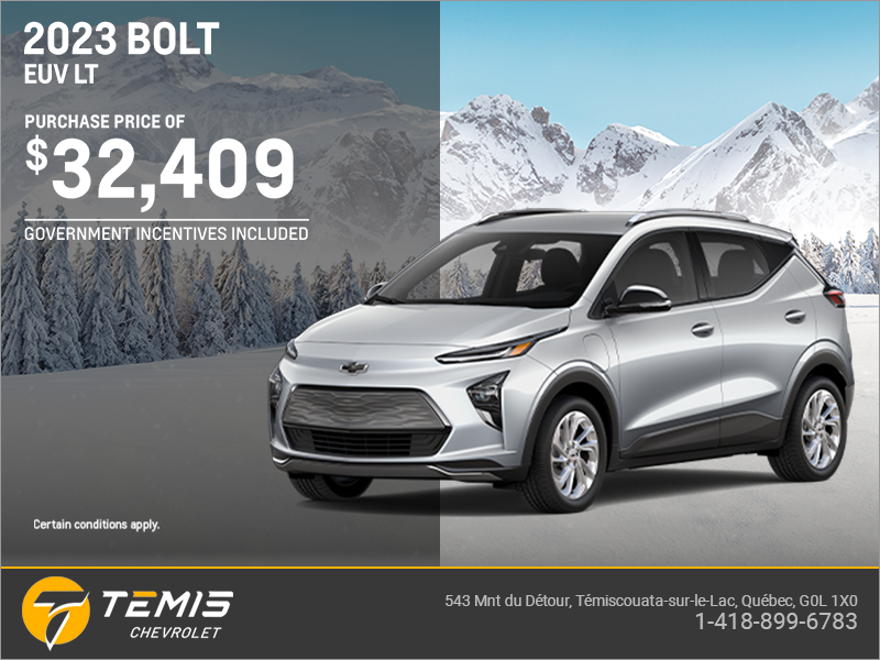 Get the 2023 Chevrolet Bolt EUV