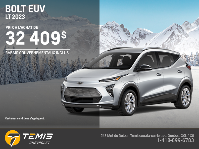 Procurez-vous le Chevrolet Bolt EUV 2023