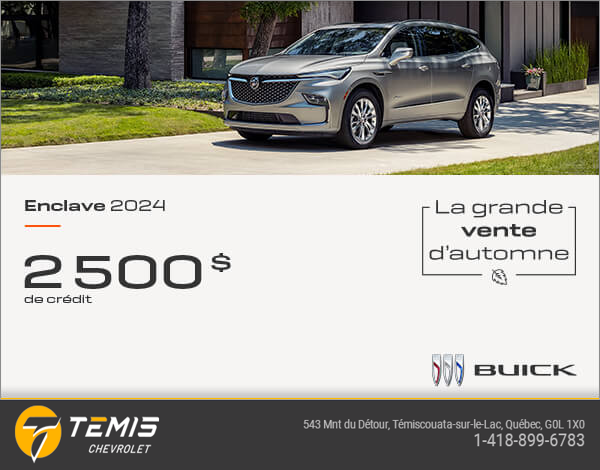 Procurez-vous le Buick Enclave 2024