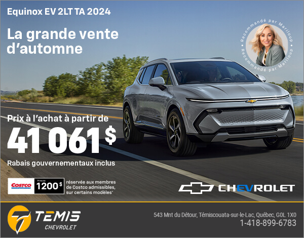 Procurez-vous le Chevrolet Equinox EV 2024