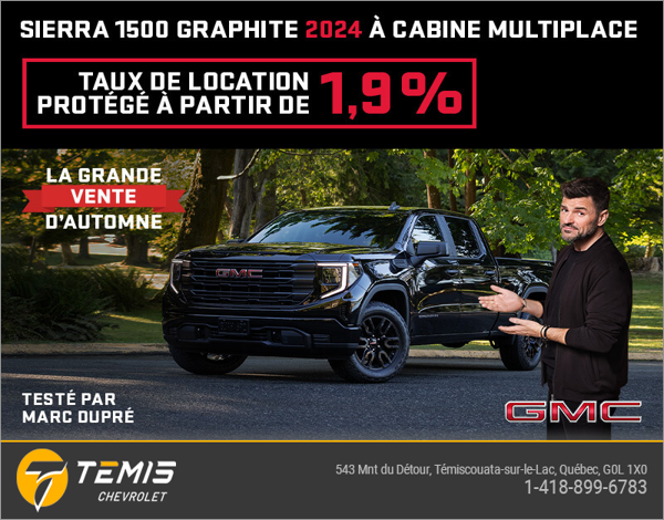 Le GMC Sierra 1500 Graphite 2024