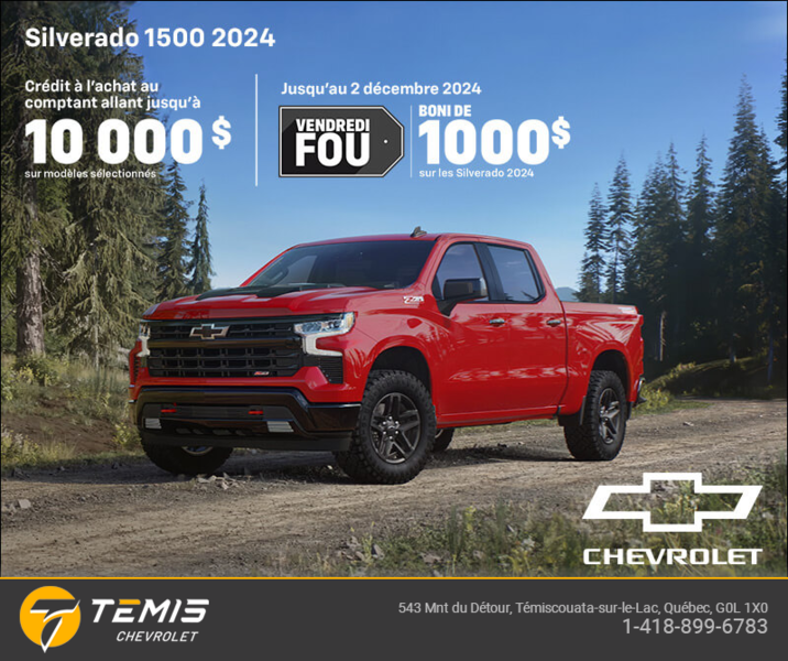 Procurez-vous le Chevrolet Silverado 1500 2024