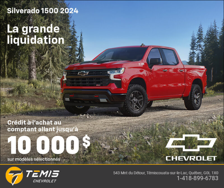 Procurez-vous le Chevrolet Silverado 1500 2024