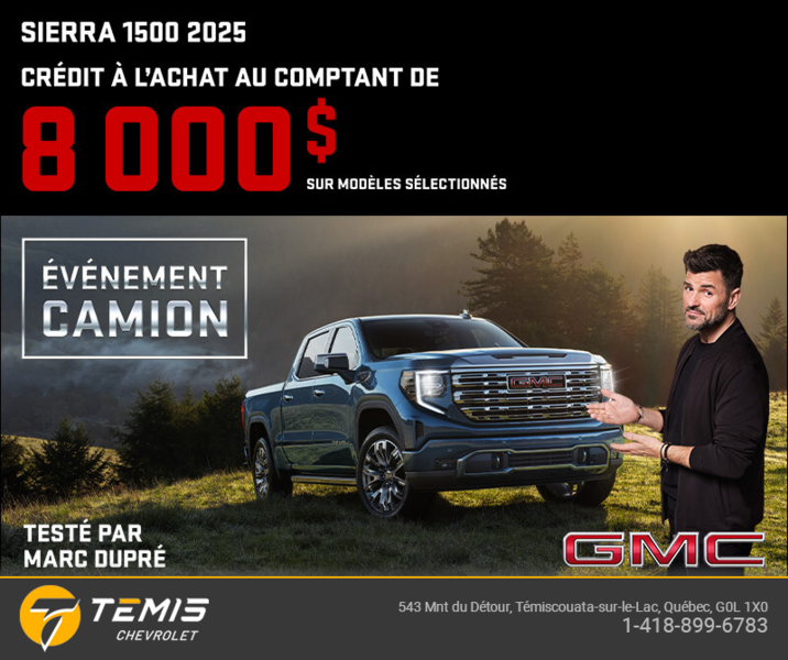 Le GMC Sierra 1500 2025
