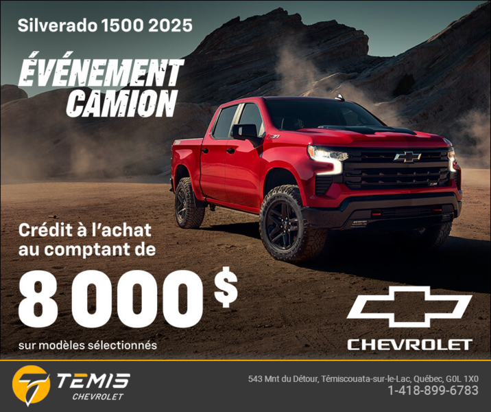 Procurez-vous le Chevrolet Silverado 1500 2025