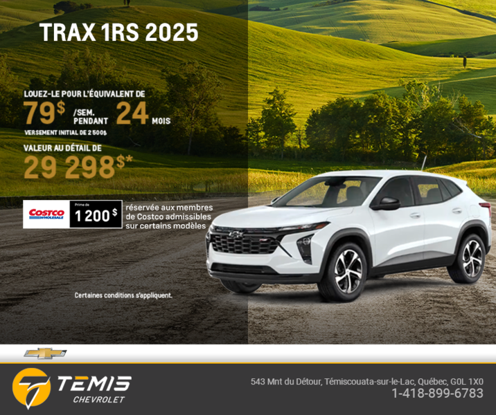 Procurez-vous le Chevrolet Trax 2025