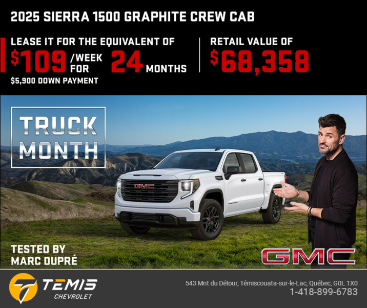 The 2025 GMC Sierra 1500 Graphite Crew Cab