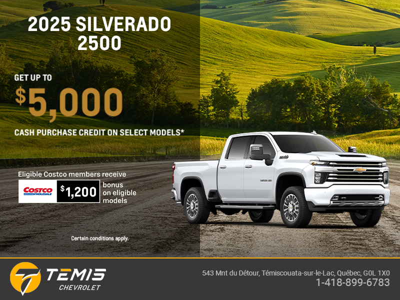 Get the 2025 Chevrolet Silverado 2500