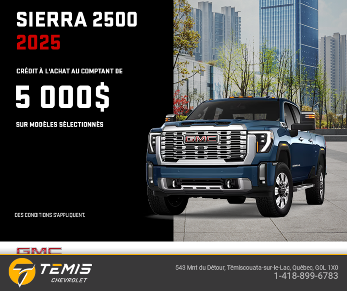 Le GMC Sierra 2500 2025