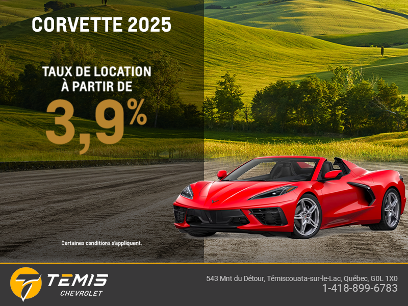 Procurez-vous le Chevrolet Corvette 2025