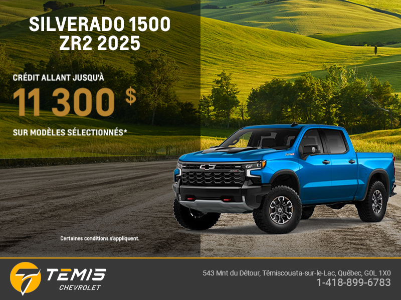 Procurez-vous le Chevrolet Silverado 1500 ZR2 2025