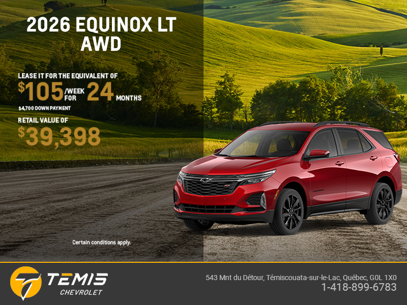 Get the 2026 Chevrolet Equinox LT AWD