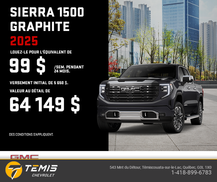 Le GMC Sierra 1500 Graphite 2025
