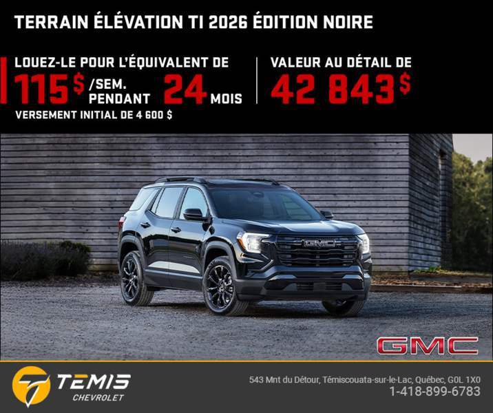 Le GMC Terrain 2026