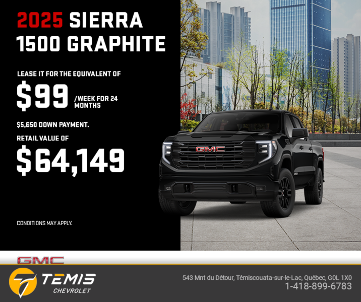 The 2025 GMC Sierra 1500 Graphite