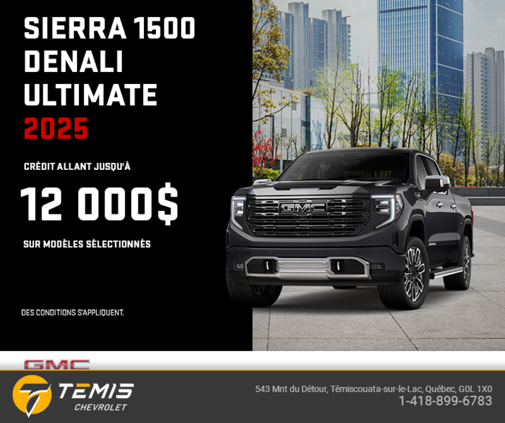 Le GMC Sierra 1500 Denali Ultimate 2025