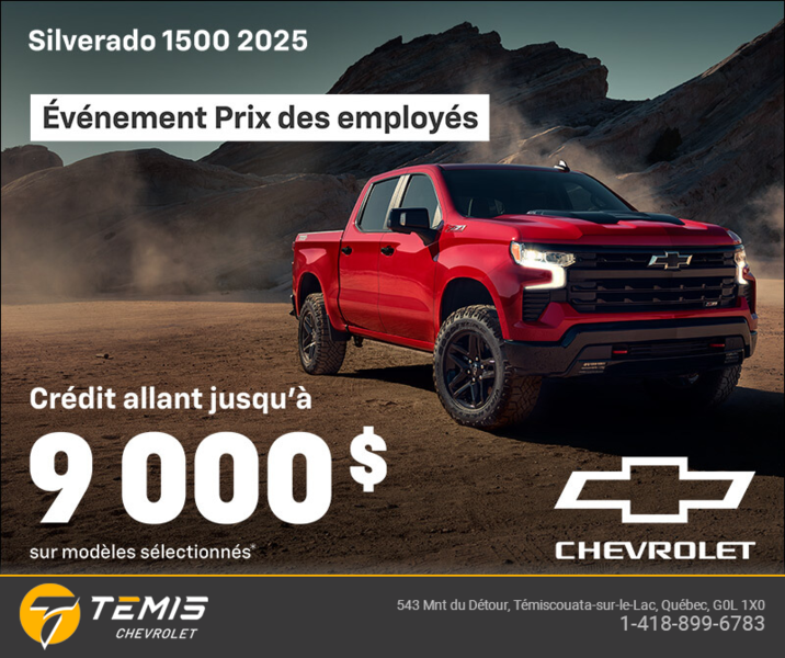 Procurez-vous le Chevrolet Silverado 1500 2025