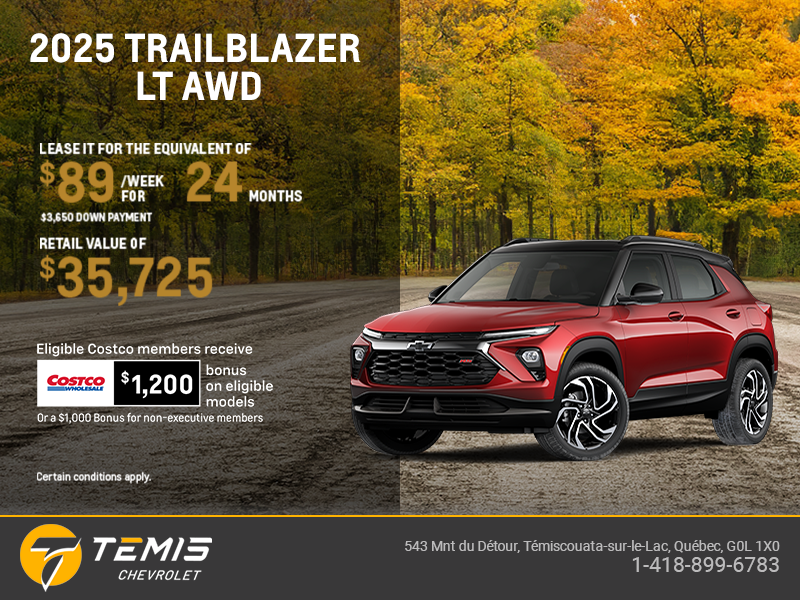 Get the 2026 Chevrolet Trailblazer LT AWD