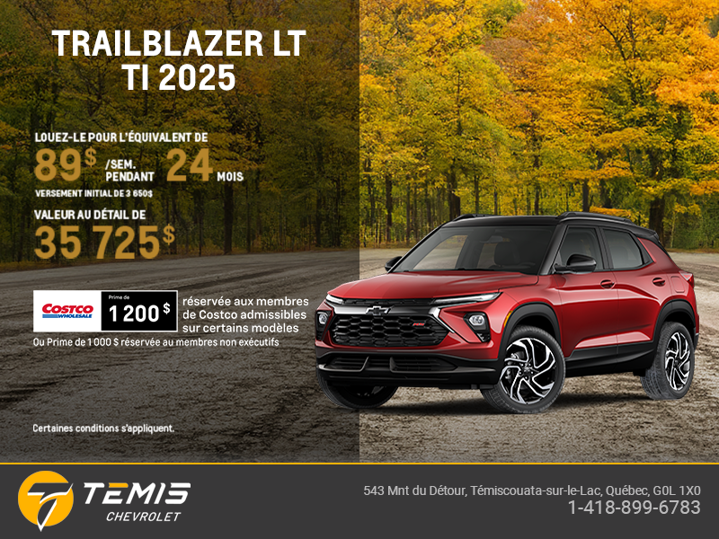 Le Chevrolet Trailblazer LT TI 2026