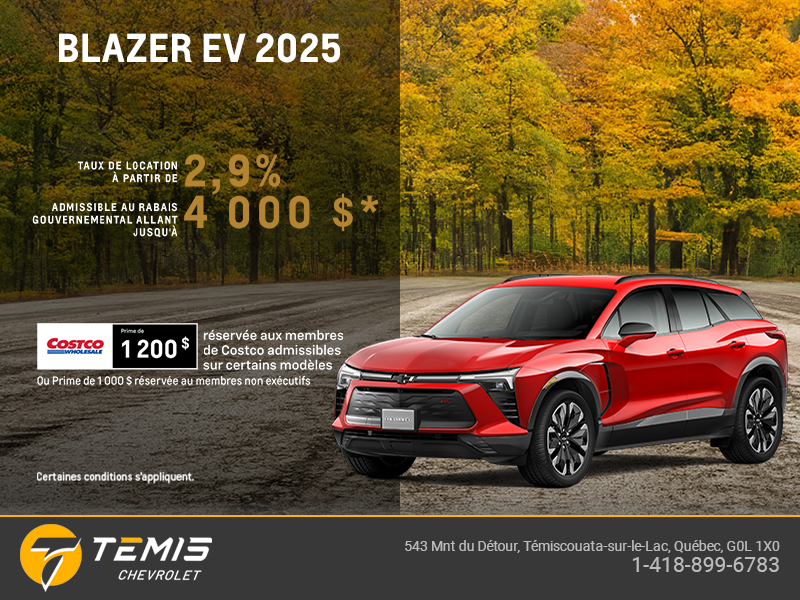 Procurez-vous le Chevrolet Blazer EV 2025