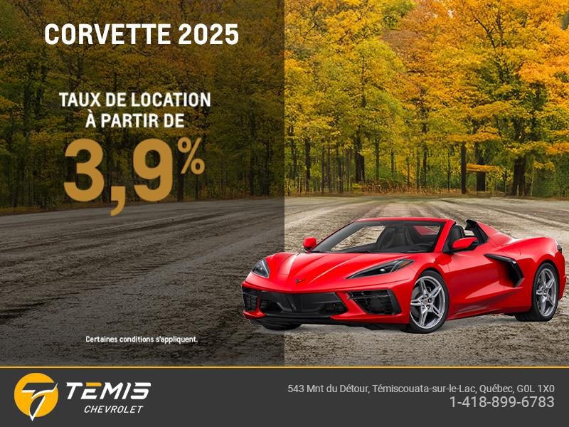 Procurez-vous le Chevrolet Corvette 2025