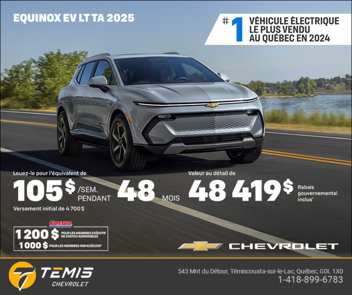 Procurez-vous le Chevrolet Equinox EV 2025