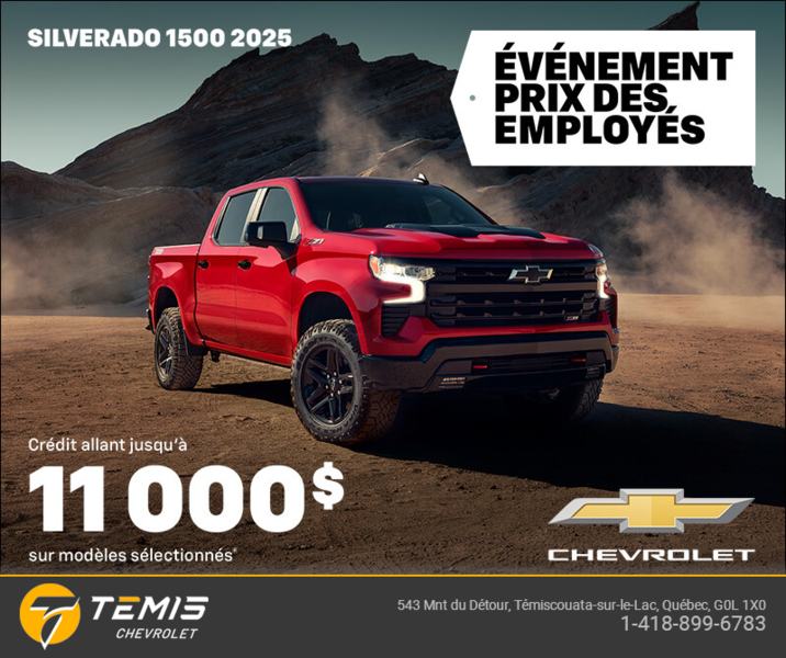 Procurez-vous le Chevrolet Silverado 1500 2025