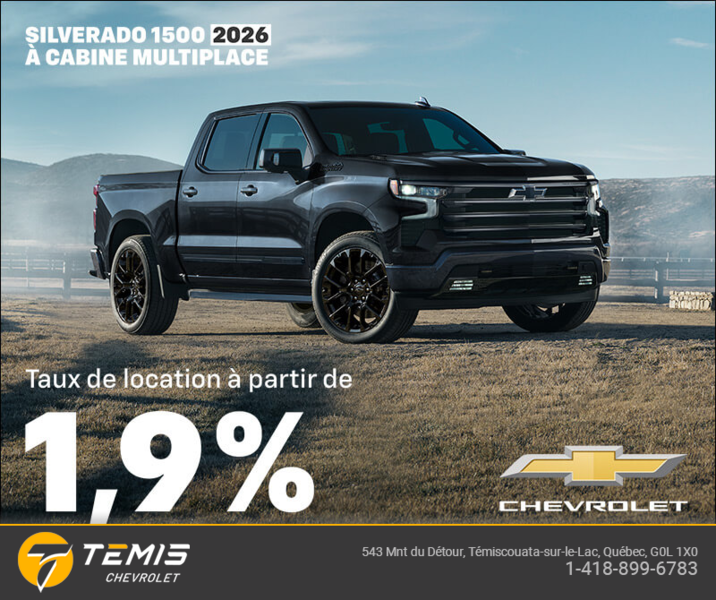 Procurez-vous le Chevrolet Silverado 1500 2026