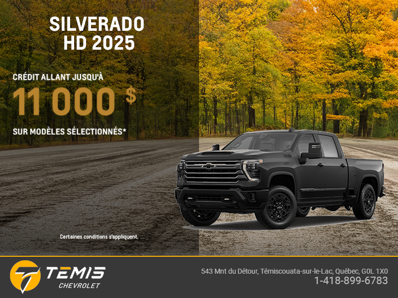 Procurez-vous le Chevrolet Silverado HD 2025