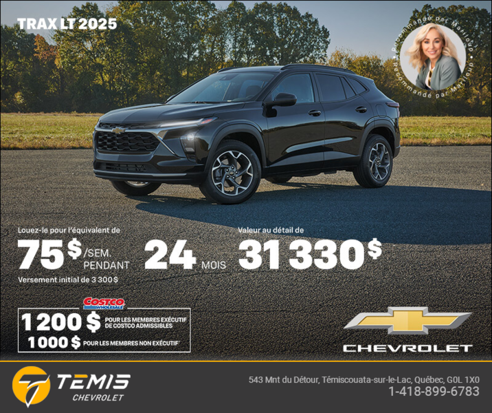 Procurez-vous le Chevrolet Trax LT 2025