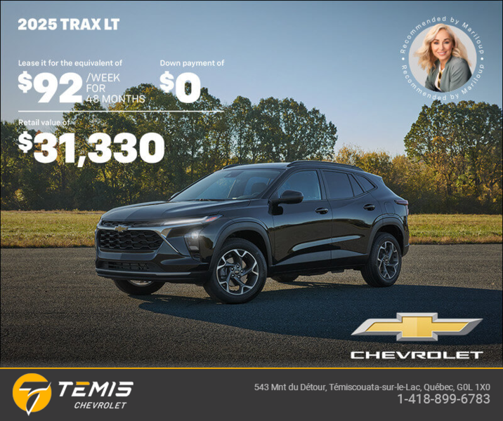 Get the 2025 Chevrolet Trax LT