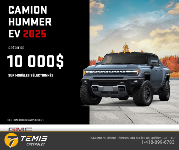 Le GMC Hummer EV VUS 2025