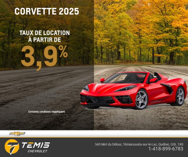 Procurez-vous le Chevrolet Corvette 2025