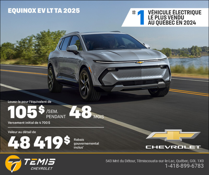 Procurez-vous le Chevrolet Equinox EV 2025