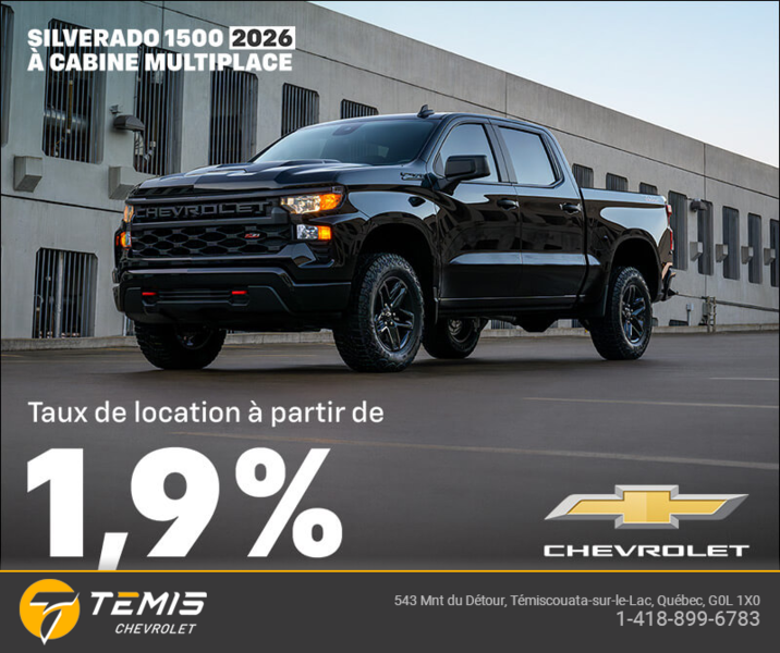 Procurez-vous le Chevrolet Silverado 1500 2026