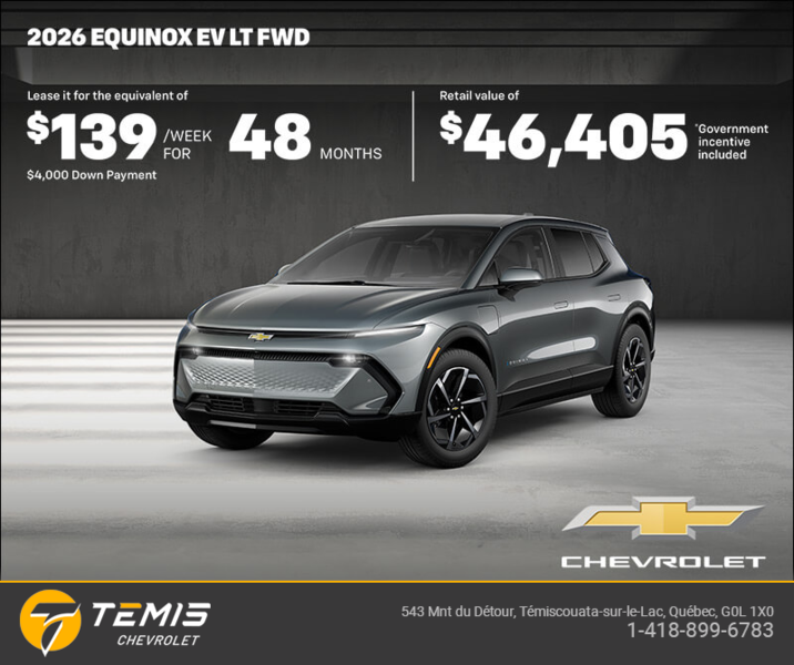 Get the 2026 Chevrolet Equinox EV