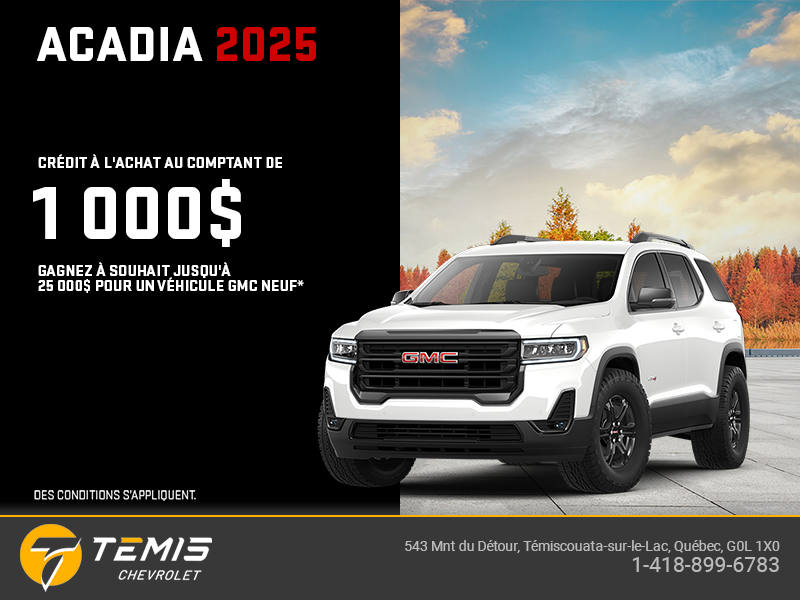Le GMC Acadia 2025