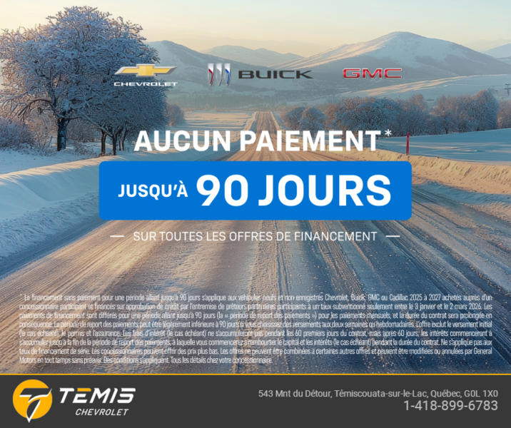 L'événement Chevrolet 90 jours