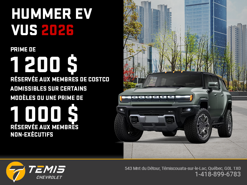 Le GMC Hummer EV VUS 2026