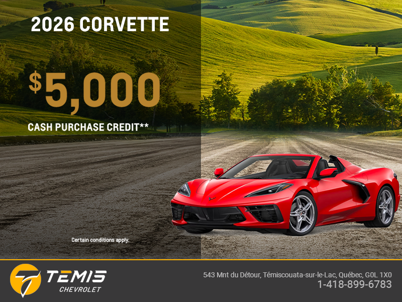 Get the 2026 Chevrolet Corvette