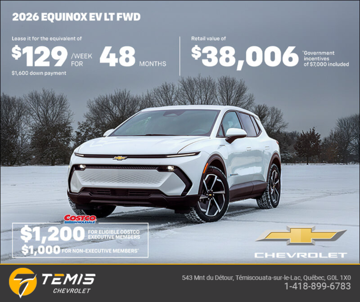 Get the 2026 Chevrolet Equinox EV