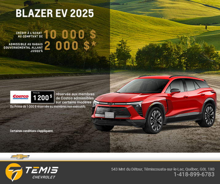 Procurez-vous le Chevrolet Blazer EV 2025