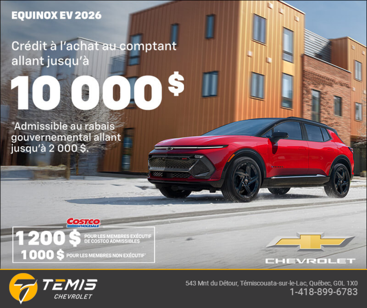 Procurez-vous le Chevrolet Equinox EV 2026