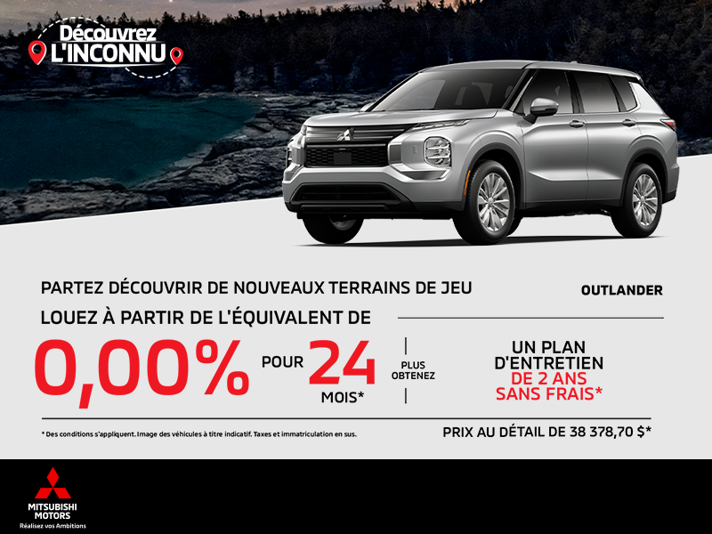 Procurez-vous le Mitsubishi Outlander 2025