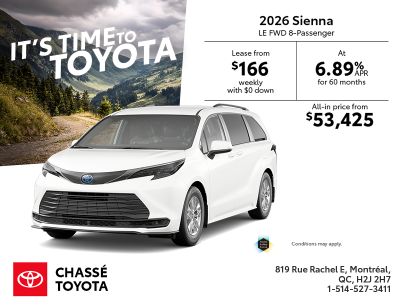 2026 Toyota Sienna Hybrid