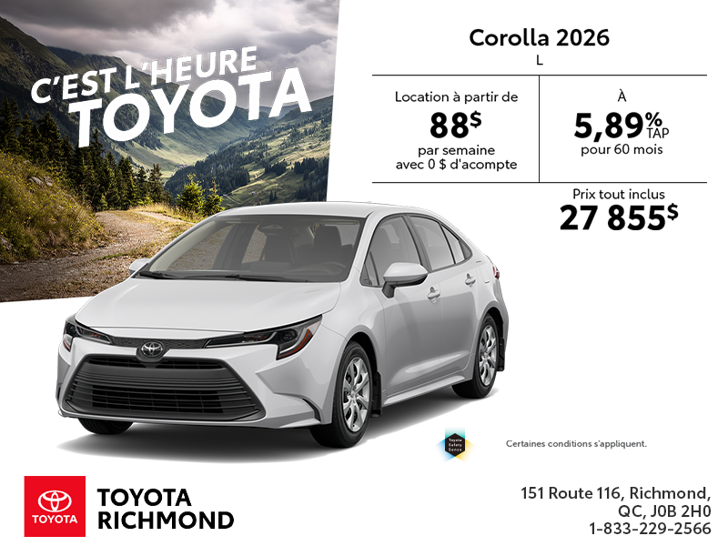 Toyota Corolla 2026
