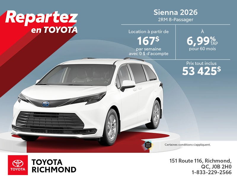 Toyota Sienna Hybrid 2026