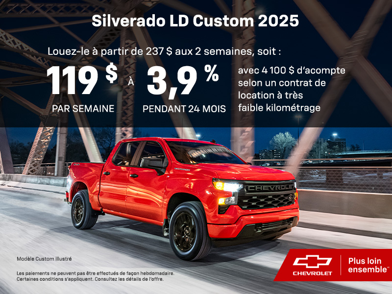 Le Chevrolet Silverado LD Custom 2025