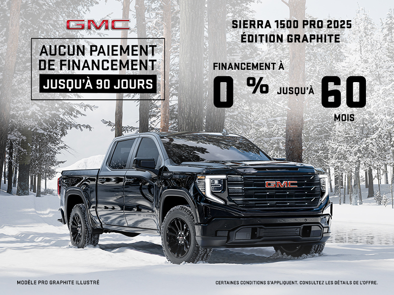 Le GMC Sierra 1500 2024 Pro graphite