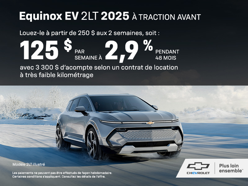 Le Chevrolet Equinox EV 2025